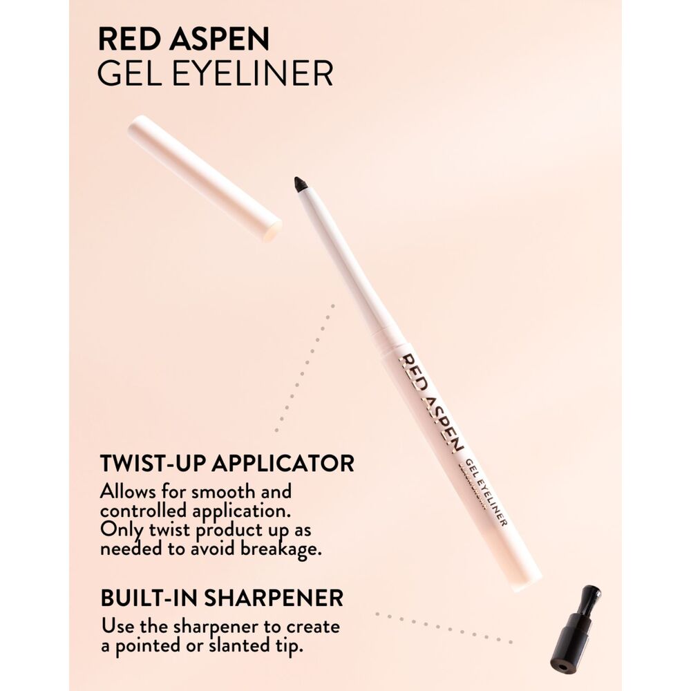 Red Aspen Gel Eyeliner – Soft Smooth Long-Lasting Highly Pigmented Eye Liner – N